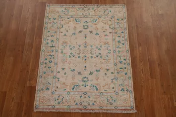 Vegetable Dye Oushak Oriental Area Rug 3x4