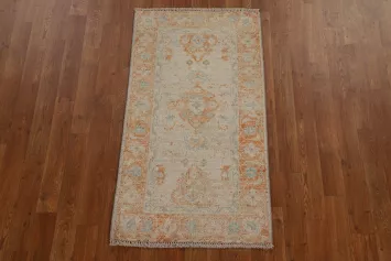 Vegetable Dye Oushak Oriental Wool Rug 2x4