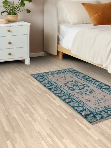 Muted Oushak Oriental Wool Rug 2x4