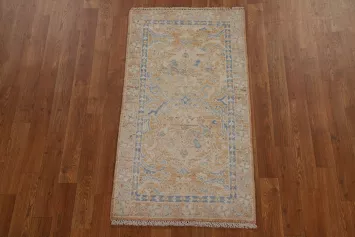 Muted Oushak Oriental Rug 2x4