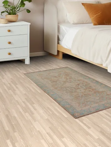 Muted Oushak Turkish Wool Rug 2x4