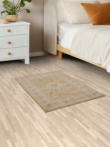 Vegetable Dye Oushak Turkish Area Rug 2x3