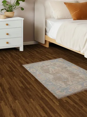 Vegetable Dye Oushak Turkish Area Rug 2x3