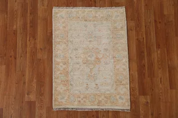 Geometric Oushak Oriental Wool Rug 2x3