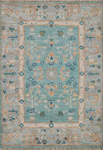 Geometric Oushak Oriental Rug 2x3