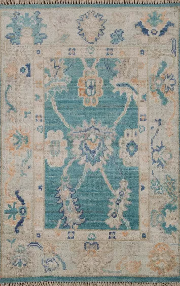 Geometric Oushak Oriental Rug 2x3