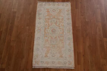 Muted Oushak Oriental Rug 2x4