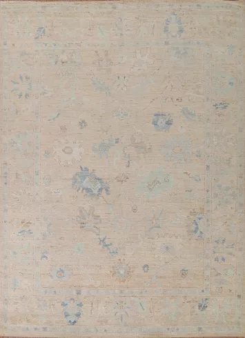 Vegetable Dye Oushak Turkish Area Rug 8x10