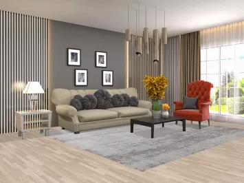 Contemporary Abstract Area Rug 8x10