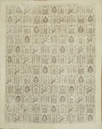 Vintage Distressed Beige and Brown Persian Rug 10x12