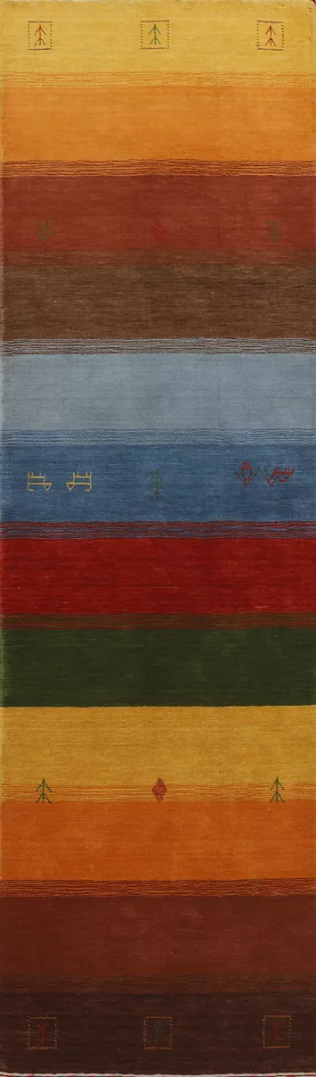 Tribal Gabbeh Oriental Runner Rug 3x10