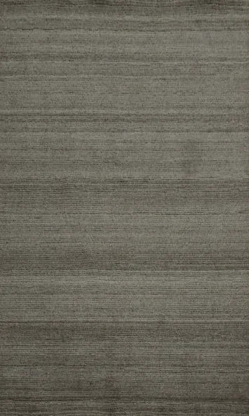 Contemporary Gray Rug with Subtle Linear Design 4x6