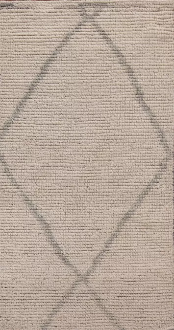 Handmade Moroccan Oriental Area Rug 3x6