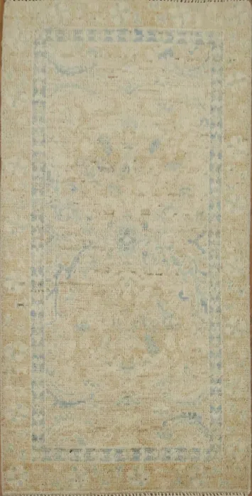 Vegetable Dye Oushak Turkish Wool Rug 2x4