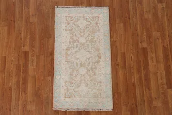 Vegetable Dye Oushak Turkish Rug 2x4