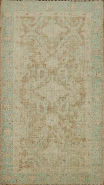 Vegetable Dye Oushak Turkish Rug 2x4