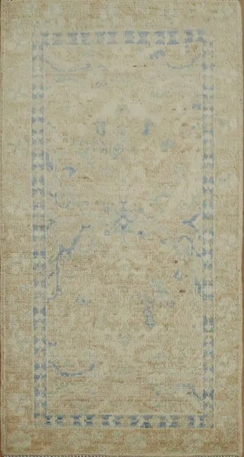 Vegetable Dye Oushak Turkish Rug 2x4