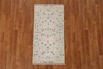 Vegetable Dye Oushak Turkish Rug 2x4