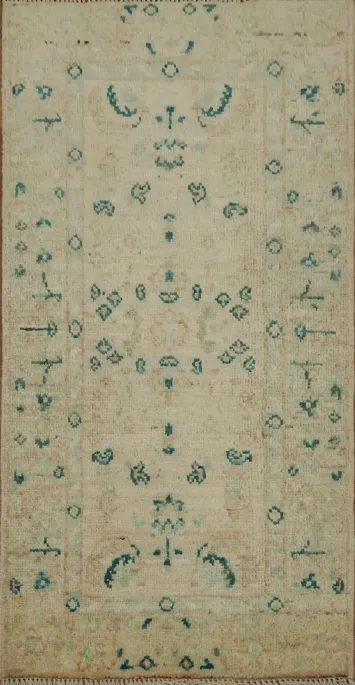 Vegetable Dye Oushak Turkish Rug 2x4