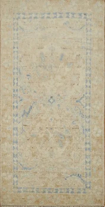 Vegetable Dye Oushak Turkish Rug 2x4