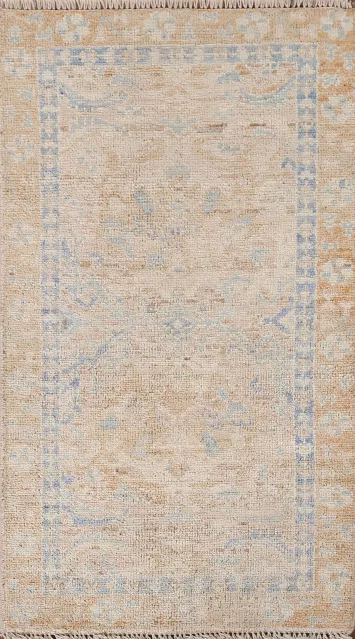 Vegetable Dye Oushak Turkish Rug 2x4