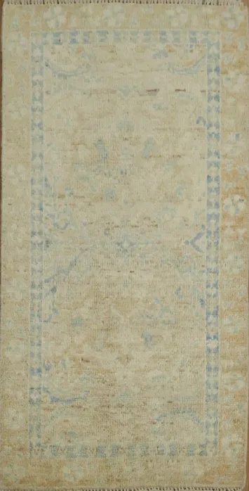 Vegetable Dye Oushak Turkish Rug 2x4