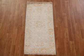 Vegetable Dye Oushak Turkish Rug 2x4