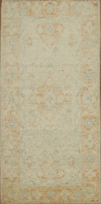 Vegetable Dye Oushak Turkish Rug 2x4