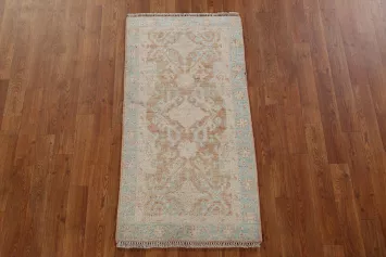Vegetable Dye Oushak Turkish Rug 2x4