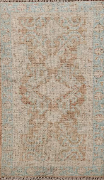 Vegetable Dye Oushak Turkish Rug 2x4