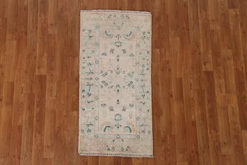 Vegetable Dye Oushak Turkish Rug 2x4
