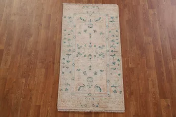 Vegetable Dye Oushak Turkish Rug 2x4