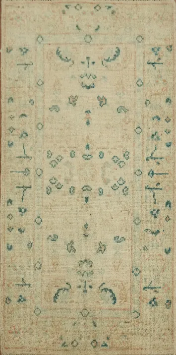 Vegetable Dye Oushak Turkish Rug 2x4