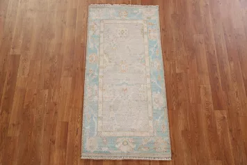 Vegetable Dye Oushak Turkish Rug 2x4