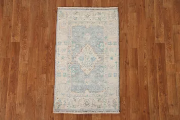 Vegetable Dye Oushak Turkish  Rug 2x3