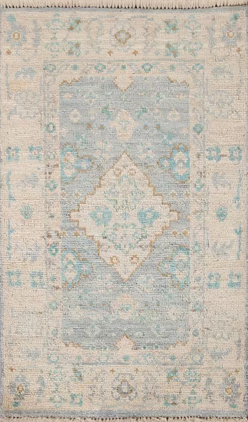 Vegetable Dye Oushak Turkish  Rug 2x3