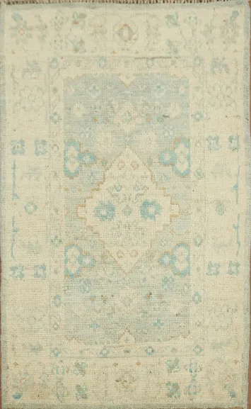 Vegetable Dye Oushak Turkish Rug 2x3