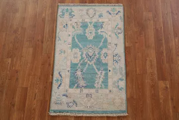 Vegetable Dye Oushak Turkish Rug 2x3
