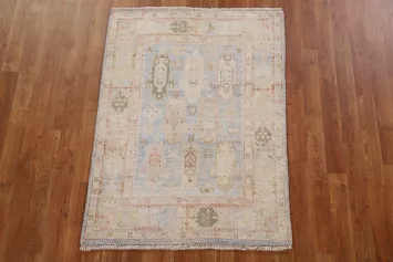 Vegetable Dye Oushak Turkish Rug 3x4