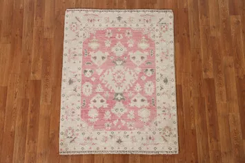 Oushak Turkish Vegetable Dye Rug 3x4