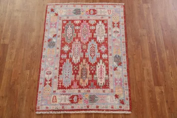 Vegetable Dye Oushak Turkish Area Rug 3x4