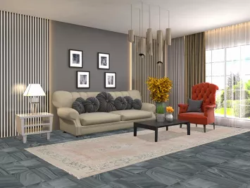 Antique Distressed Kerman Persian Rug 5x13