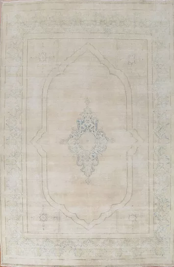 Distressed Kerman Persian Area Rug 9x12