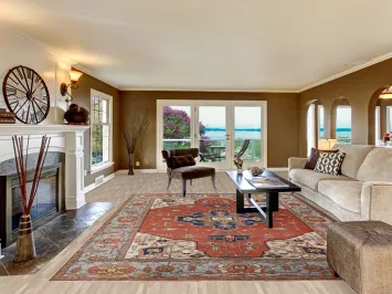 Vegetable Dye Heriz Serapi Persian Area Rug 9x12