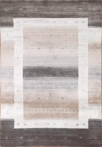 Wool Gabbeh Oriental Area Rug 5x7