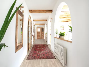 Vintage Tabriz Persian Runner Rug 3x11