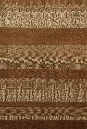Wool Gabbeh Kashkoli Area Rug 4x6