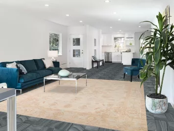 Vegetable Dye Oushak Turkish Area Rug 8x10