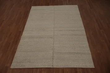Trellis Wool Gabbeh Area Rug 5x8