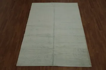 100% Silk Contemporary Area Rug 6x8